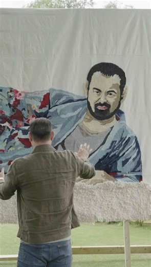 Danny Dyer reacts to 'Mr Bigstuff' co-star Ryan Sampson arranging to have a giant rug of his face made 😂 #TheOneShow #iPlayer | The One Show