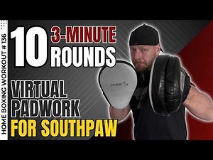 Southpaw Padwork Workout 🥊 | 10 Rounds Boxing Training for Beginners (Head Movement Focus)