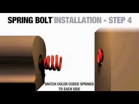 Spring Bolt Rail to Post Ends Connector