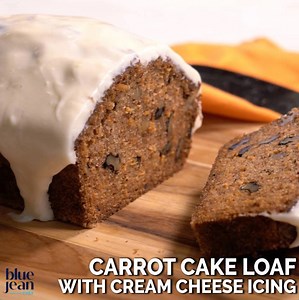What's your favorite part of this Carrot Cake Loaf? The cake or the icing? http://ow.ly/l0Oy50q0sbi #carrotcake #icingorcake | Blue Jean Chef