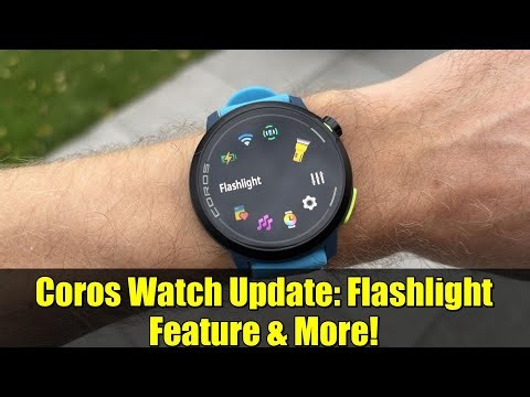 Coros Watch Update: Flashlight Feature & More!