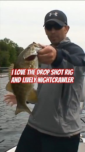 My Best Rig for Smallmouth Bass | Drop Shot Rig & Nightcrawler 🎣