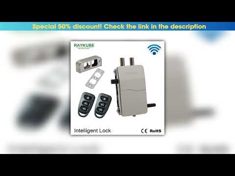 Flash Sale RAYKUBE Wireless Intelligent Remote Control Lock Anti-theft Lock For Invisible Lock Elec
