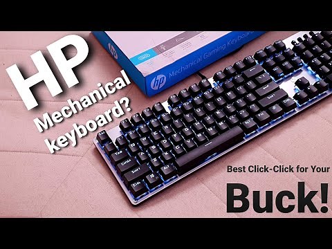 HP Mechanical Gaming Keyboard GK100 Unboxing and Quick Review | Mechanical Keyboard for under $30!