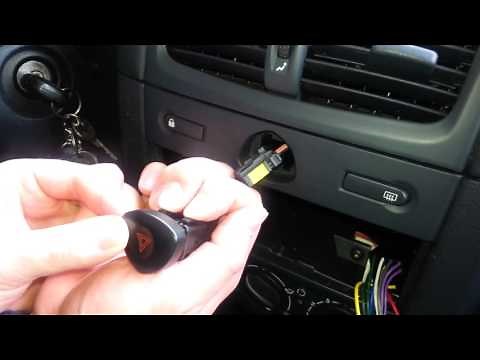 Renault Clio 2 Warnblinkschalter Warnblinker Wechsel Einbau