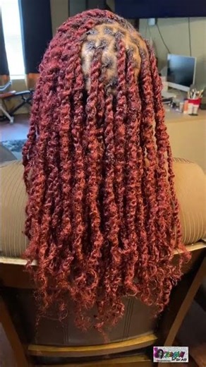 Extended two strand twist on micro locs 🩷 #idontownthecopyrightstothismusic #locstyles #locs