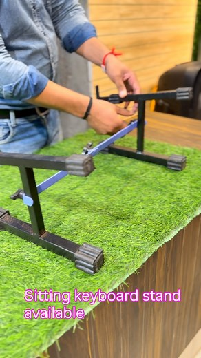 1.7K views · 292 reactions | Sitting keyboard stand available Nakoda music house Beawar Rajasthan #musicalinstruments #musicalshop #music #instruments #musical #owner #singing | Prashant Badmera | Facebook