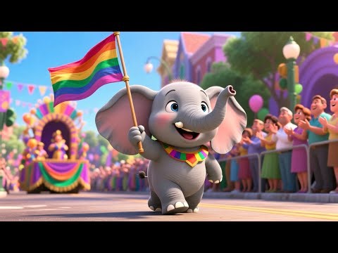 Elephant Baby Parade 🐘🎉 | Animal Song for Kids | Fun Learning Adventure