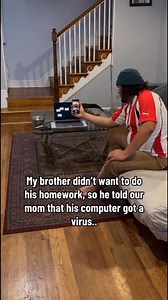 My Brother Didn’t Want To Do His Homework, So This Is What He Did.. #reels #brothers #schoollife | Erick Claros