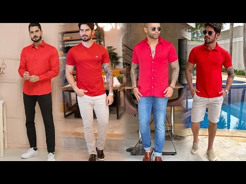 Hombre a la Moda COMO COMBINAR CAMISA ROJA PARA VESTIR ESTILO CASUAL Y MODERNO