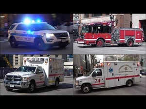 [Chicago Compilation] Police Cars, Fire Trucks and Ambulances responding