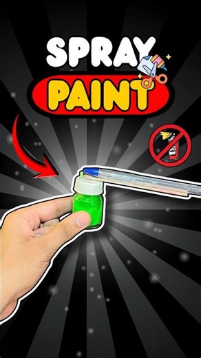 Spray Paint Tutorial 🌈✂️ #shorts #diy #experimnent #craft #papercraft #spraypaint #lifehack #howto