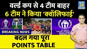 625K views · 3.1K reactions | Breaking News: WC 2023 से बाहर 4 टीम, Qualifiers से खत्म सफर, Points Table से 6 टीम ने किया Qualify #worldcup2023 #worldcupqualifier2023 #cricket #news24sports | News24 Sports | Facebook