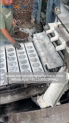 High Speed Hemispherical Ingot Casting Machine for Aluminum Sampling & Recycling