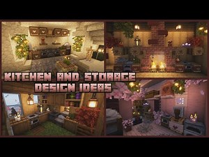 35+ Minecraft Kitchen and Storage Design Ideas | Interior Build Tips