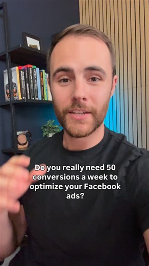 Dr. Matt Shiver on Instagram: "Do you really need 50 conversions a week to optimize your Facebook ads? Let’s break this down. Facebook will optimize and give you whatever you ask for. If you ask for more leads, Facebook will give you more leads. If you ask for more booked calls, Facebook will give you more booked calls. The question becomes, which should you optimize for. In my experience, optimizing for 1-2 conversions per day for booked calls brought in higher quality candidates. If you’re not