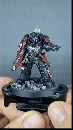 Black Templar Heavy Intercessor Sergeant Painting Process! #warhammer40k #castellanpetrus #40k