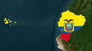 Equador Mapa com animação de bandeira,: vídeo stock (100% livre de direitos) 3665446029 | Shutterstock