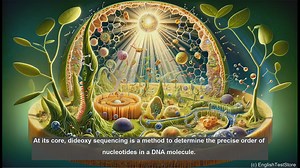 Dideoxy sequencing in biology