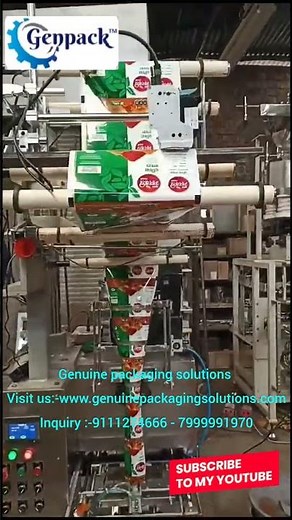 automatic pouch packing machine with batch coding Machine #automaticpackingmachine