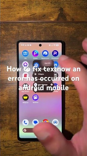 How to fix textnow an error has occurred on android mobile