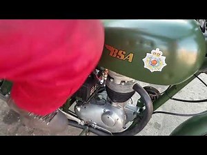 1967 BSA WD B40 350cc at Andy Tiernans #09559BSA