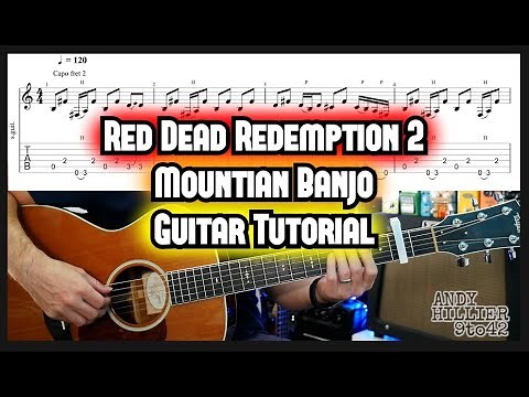 Red Dead Redemption 2 Mountain Banjo Guitar Tutorial Lesson