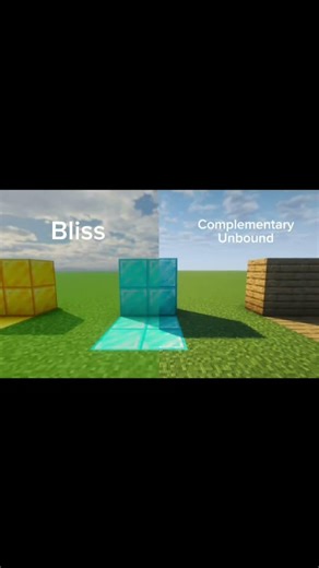 Side by side comparison of Bliss shaders and Complementary shaders. Which one do you like more?