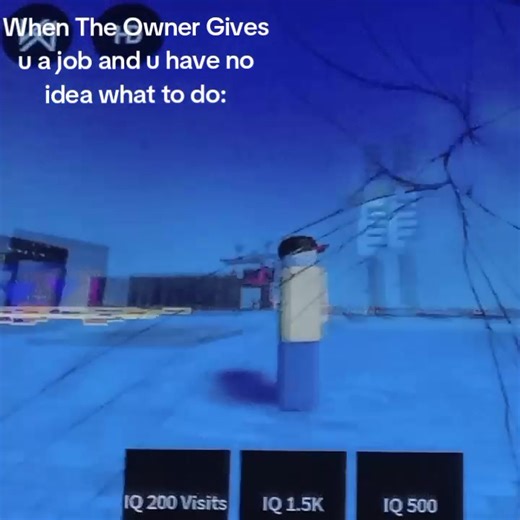When The Owner Gives u a job and u have no idea whst to do..? #funny#roblox#Classiciqobby #roblox#dev#job#fly#btools