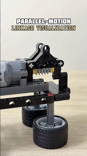 Parallel-Motion Linkage Visualization #lego #legotechnic #linkage #mechanical #mechanism