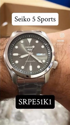 SEIKO 5 Sports SRPE51 Grey Dial #seiko5sports #wristcheck #2stime