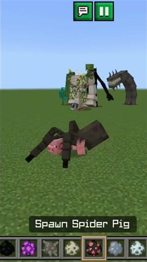 I Spawn mutant creature #minecraft#new#gaming