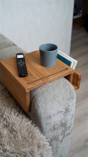 Wooden Armrest Tray, Couch Armrest Table, Living Room Decor, Handmade Rganizer - Etsy