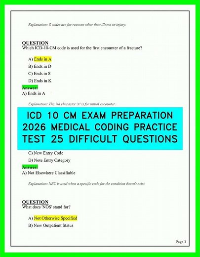 ICD-10-CM Exam Preparation 2026: 25 Difficult Medical Coding Practice Test Questions