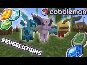 I evolved all EEVEE EVOLUTIONS in Cobblemon Minecraft