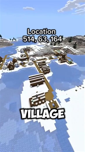 Snow Minecraft Seed #minecraft #shortsfeed