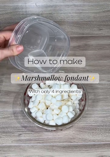 Delicious Marshmallow Fondant Recipe with 4 Ingredients