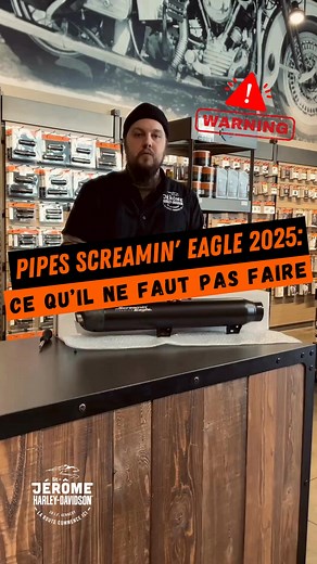 💥 Pipes Screaming Eagle: ce qu'il ne faut pas faire! Yoan vous explique ce qui ne faut pas faire avec votre nouveau système d'échappement Screaming Eagle. #Pipe #screamingeagle #harleydavidson #goodtoknow | St-Jérôme Harley-Davidson