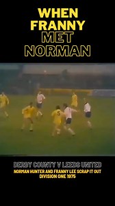 Norman Hunter v Franny Lee Derby County v Leeds United 1975 English Footballs Greatest Fight ! #lufc #leeds #LeedsUnited #leedsutd #dcfc #derbycounty #derbycountyfc #therams #motd #matchoftheday #FootballNights #footballfights #classicsoccer | Football in the 70s and 80s