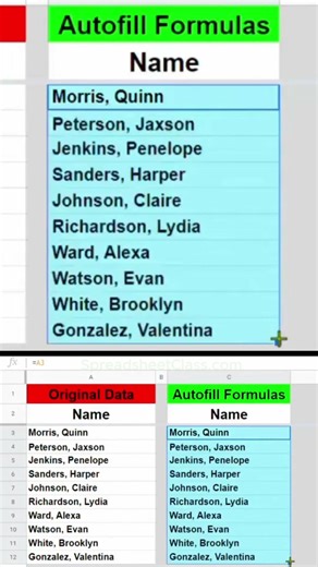 How to copy / fill formulas with autofill or copying and pasting in Google Sheets