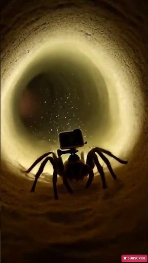 Wolf Spider POV: What’s Inside This Underground Burrow?