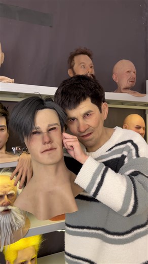 High-quality masks, perfect for parties, pranks, and special effects makeup and costume changes for filming!#face #Silicone #headgearclassics #easy #Interesting