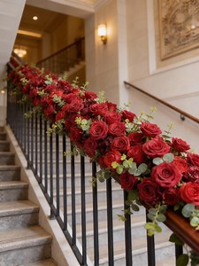 Red Rose Flower Row,wedding Flower Garland,table Flower Runner,wedding Flower Arrangement - Etsy