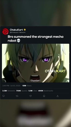 Bro summoned the strongest mecha robot 💀 #anime #animeshorts #animememes #animeedits #shorts