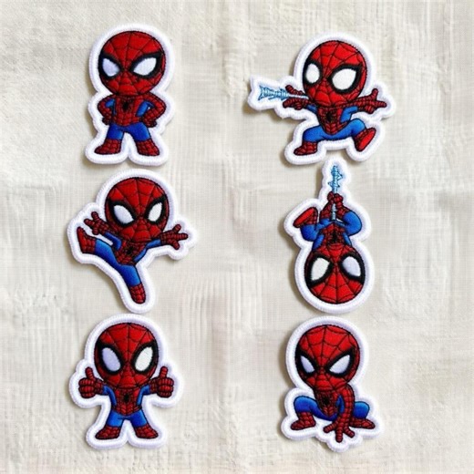 Embroidered Spider Man Patch Set, Cute 2026 Marvel Superhero Iron on Patch, Cartoon Spiderman Applique for Clothes Bags Hats, Gift for Fans - Etsy