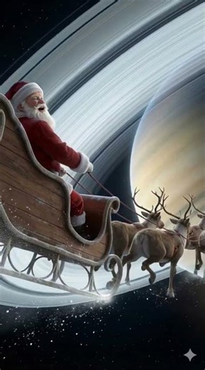 Santa’s Cosmic Christmas: Meeting Aliens on Saturn 🪐🎄