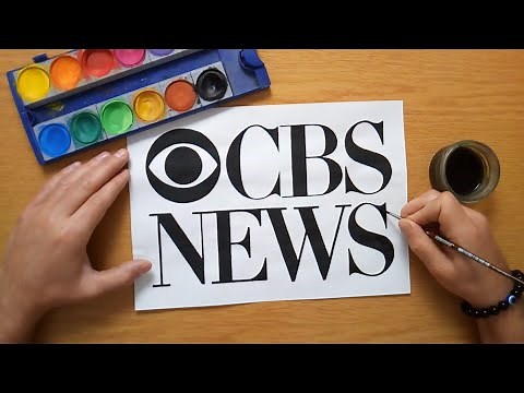 How to draw the CBS News logo
