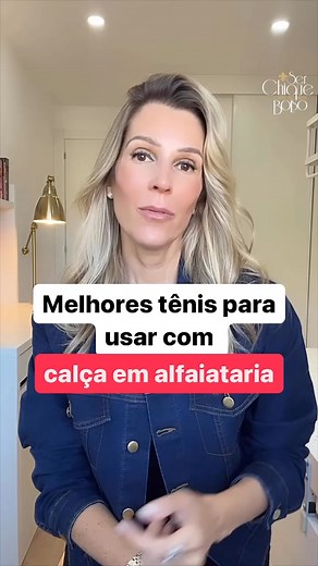 Melhores tênis para usar com calça em alfaiataria. Me conta qual seu modelo preferido de tênis para usar com calças em alfaiataria?! Visto Jaqueta Jeans Luíza da minha marca própria @mg8moda. | Ser Chique Cabe no Seu Bolso