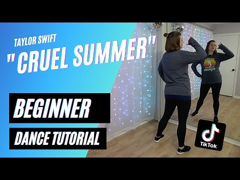 "CRUEL SUMMER" TikTok Dance | Taylor Swift| (BEGINNER DANCE TUTORIAL) Back-view & Step-by-Step!