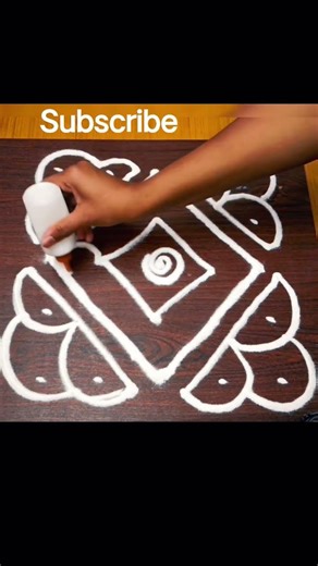 5.5 dot rangoli design 🌸✨ #youtubeshorts #kolam